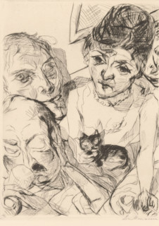 Der Abend (Selbstbildnis met den Battenbergs) (original title), Evening (self-portrait with the