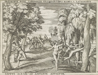 Fratribus pani lupercalia, Amulium aducitur, The Lupercalia and the capture of Remus, Life of