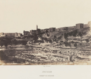 Basin of Birket-es-Soultan outside the Old City Wall of Jerusalem, Jérusalem. Birket-es-Soultan,