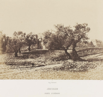 Jerusalem. Porte d'Hérode, Herod's Gate in Jerusalem, photograph, page, photographer: Auguste