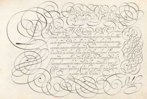 Writing example: A mon tres cher beaufrere, Thrésor litéraire, Mirror of writing skills, print,
