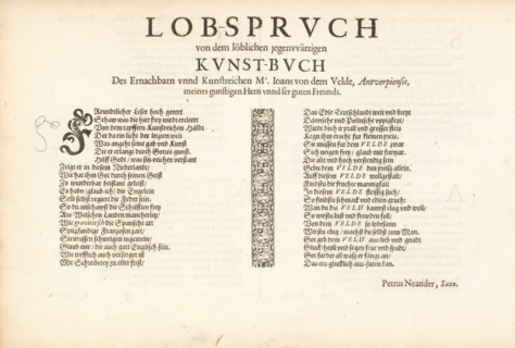 Lob-spruch von dem löblichen jegenwärtigen Kunst-Buch, Duitstalig lofdicht, Spieghel der