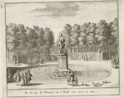 Six-way intersection at the statue of Faunus, The Six-way road near Phanus to be seen after the