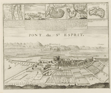 View of Pont-Saint-Esprit, Pont du St. Esprit, Les Principales Forteresses & Villes Fortes,