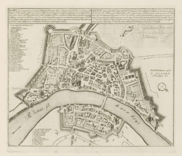 Basel, the principal city in Switzerland the capital of the 9th canton, Map of Basel (Basel), The