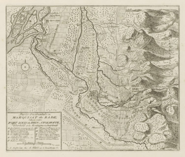 Western part of the Marquisate of Baden, situated between Fort Louis du Rhin, Stolhoffe, Oberbihl
