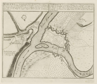 Koblenz, an archiepiscopal city in Germany, Map of Koblenz, The Principal Fortifications &