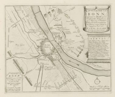 Siege of Bonn, Map of Bonn, as it was besieged by the Germans and the Allies on May 5, 1703, and