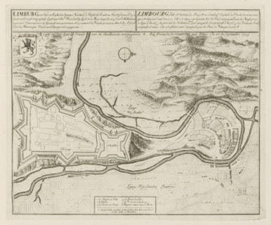 Map of Limburg, Limburg, a city and castle, in the Spanish Netherlands, Is 1703 27 Sept: