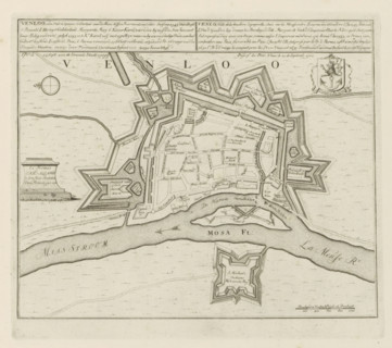 Venloo, a city in Spanish Gelderland, 1702 Sept 23: passed to the United States, Map of Venlo, Les