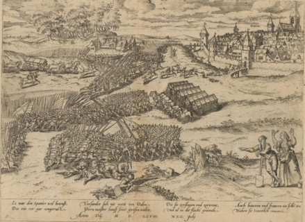 Battle of Dahlen, 1568, Series 5: Dutch Events, 1566-1570, print, album page, Battle of Dahlen or