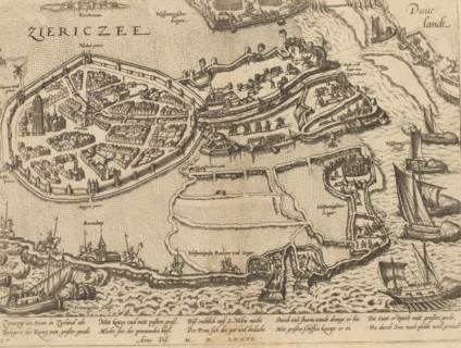 Siege of Zierikzee by the Spaniards, 1576, Series 6: Dutch Events, 1571-1576, print, album page,