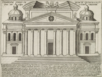 Templum Solis In Monte Quirinali, Tempio del Sole te Rome, Ancient monuments, Antiquae Urbis