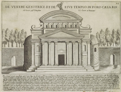 De Venere Genitrice et de Eius Templo in Foro Caesaris, Temple of Venus Genetrix in Caesar's Forum