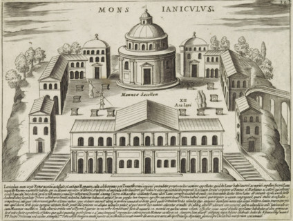 Mons Ianiculus, Buildings on the Janiculum in Rome, Ancient monuments, Antiquae Urbis Splendor,