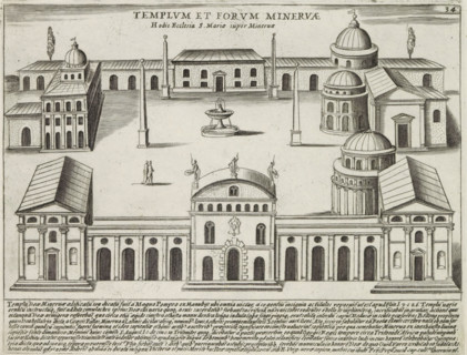 Templum et Forum Minervae, Temple and Forum of Minerva in Rome, Ancient Monuments, Antiquae Urbis