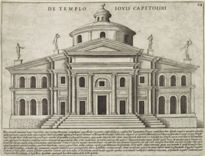 Temple of Jupiter Optimus Maximus in Rome, Templum Templo Iovis Capitolini, Ancient monuments,