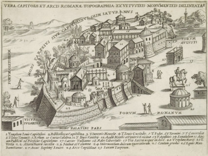 Vera Capitolii et Arcis Romana topographia ex vetusteis monumenteis delineata, Capitoline Hill in