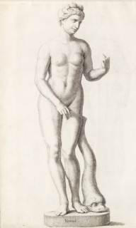 Venus, Sculpture of Venus with a dolphin, print, album page, Series number, 5, 98, Classical