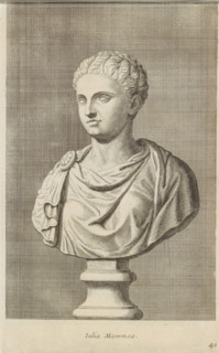 Bust of Empress Julia Mamaea, Julia Mammea, print, album page, Series number, 40, 98, Classical