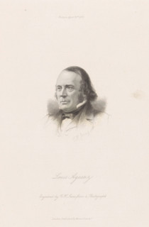 Portrait of Louis Agassiz, print, Portrait of Louis Agassiz. His name in the lower margin.,