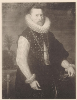 Photo reproduction of a painted portrait of Albert VII, Archduke of Austria, reproduction,