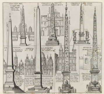 Obelisks in Rome, Monuments and buildings erected during the pontificates of Popes Paul V and