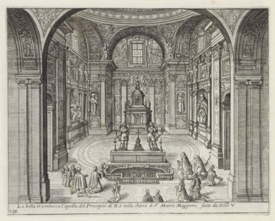 Cappella Sistina in the Santa Maria Maggiore in Rome, La bella et sontuosa Capella del Presepio di