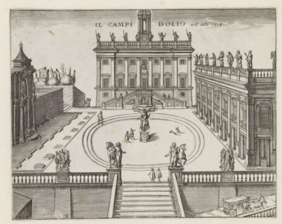 The Campidolio in the year 1618, Capitoline Hill in Rome, Monuments and buildings erected during