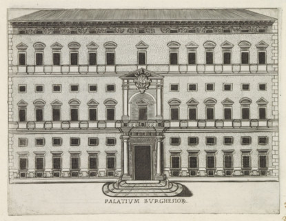 Palatium Burghesior, Façade of Palazzo Borghese in Rome, Famous buildings in Rome and beyond,