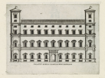Palatiu nobilis familiae Boncompagnae, Façade of Palazzo Boncompagni in Rome, Famous buildings in
