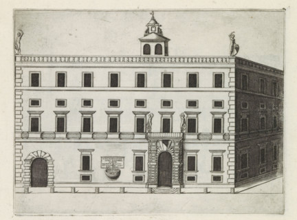 Façade of a palazzo in Rome, Palazzo del illustrissimo, nator di Roma, Famous buildings in Rome and