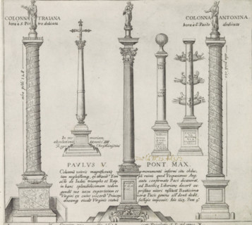 Memorial columns, Monuments and buildings erected during the pontificates of Popes Paul V and