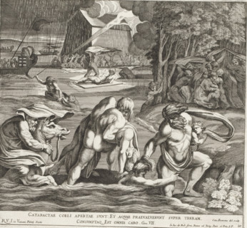 The Flood, Raphael Bible, Imagines Veteris ac Novi Testamenti, Paintings in the Loggia by Raphael,