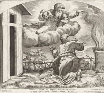 God tells Abraham his destiny, Imagines Veteris ac Novi Testamenti, Paintings in the Loggia by