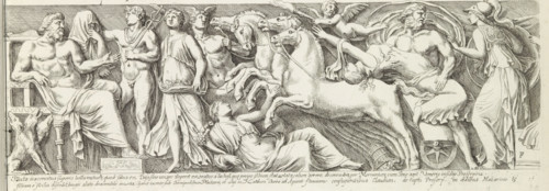 Relief with the Abduction of Proserpina, Roman sculpted reliefs, Icones et segment, print, album