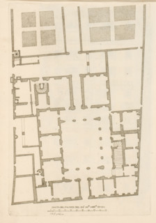 Map of Palazzo Spada, Pianta del palazzo del em.o sig.re card.le Spada, Palazzi di Roma dei più
