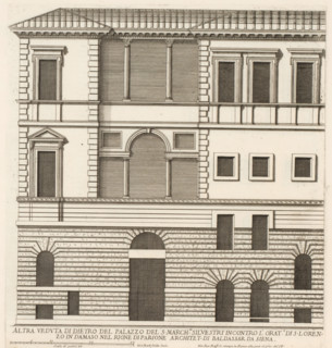 Rear facade of the palace of Marquis Silvestri, Altra veduta di dietro del palazzo del S. march.se