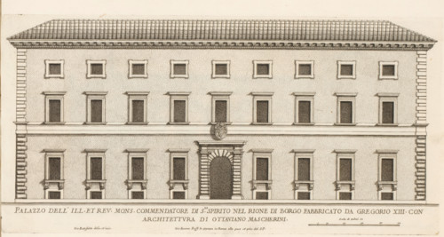 Façade of the Palace of the Commendatore of the Church of Santo Spirito, Palazzo dell' ill. et rev.