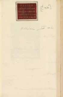 Printed title: Passio et Jesurrectio ND Jesu-Christi edita et excusa Ad. Collart, Passio et