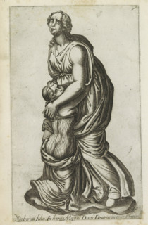 Sculpture of Niobe with her daughter, Niobes cu filia in hortis magni ducis, Ancient sculptures in