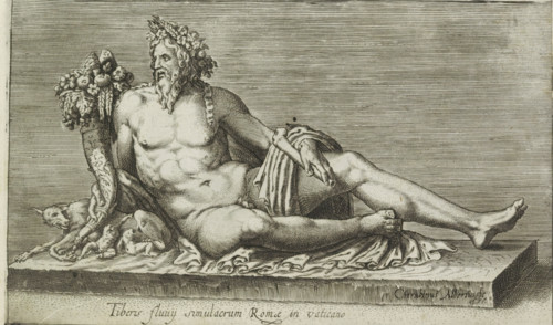 Tiberus fluvy simulacrum Romae in Vaticano, Sculpture of the river Tiber, Antiquarum statuarum
