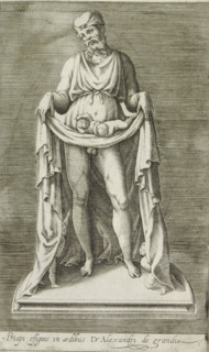 Sculpture of Priapus, Priapi effigies in aedibus d'Alexandri de grandis, Ancient sculptures in