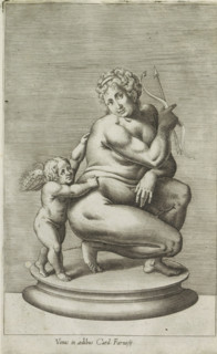 Venus in aedibus Card. Farnesii, Sculpture of Venus and Cupid, Antiquarum statuarum urbis Romae