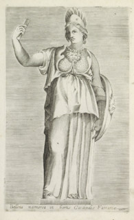 Sculpture of Bellona, Bellona marmorea in hortis cardinalis Farrariae, Ancient sculptures in Rome,