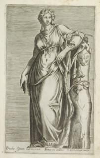 Sculpture of a Bacchante, Bacchae signum marmoreum Romae in aedibus Vallensibus, Ancient sculptures