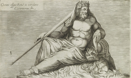 Oceani effigies Romae in viridario Cesarinorum, Sculpture of Oceanus, Ancient sculptures in Rome,