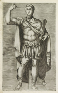Sculpture of Emperor Augustus, Augusti marmoreum simulacrum Romae in Capitolio, Antiquarum