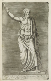 Sculpture of Jupiter, Jovis in Capitolij fastigio statis marmorea statue, Ancient sculptures in