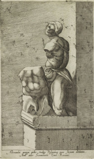 Sculpture of Pasquino, Alexandri magni miles, vulgo Pasquinus cum Focium detinens, Ancient